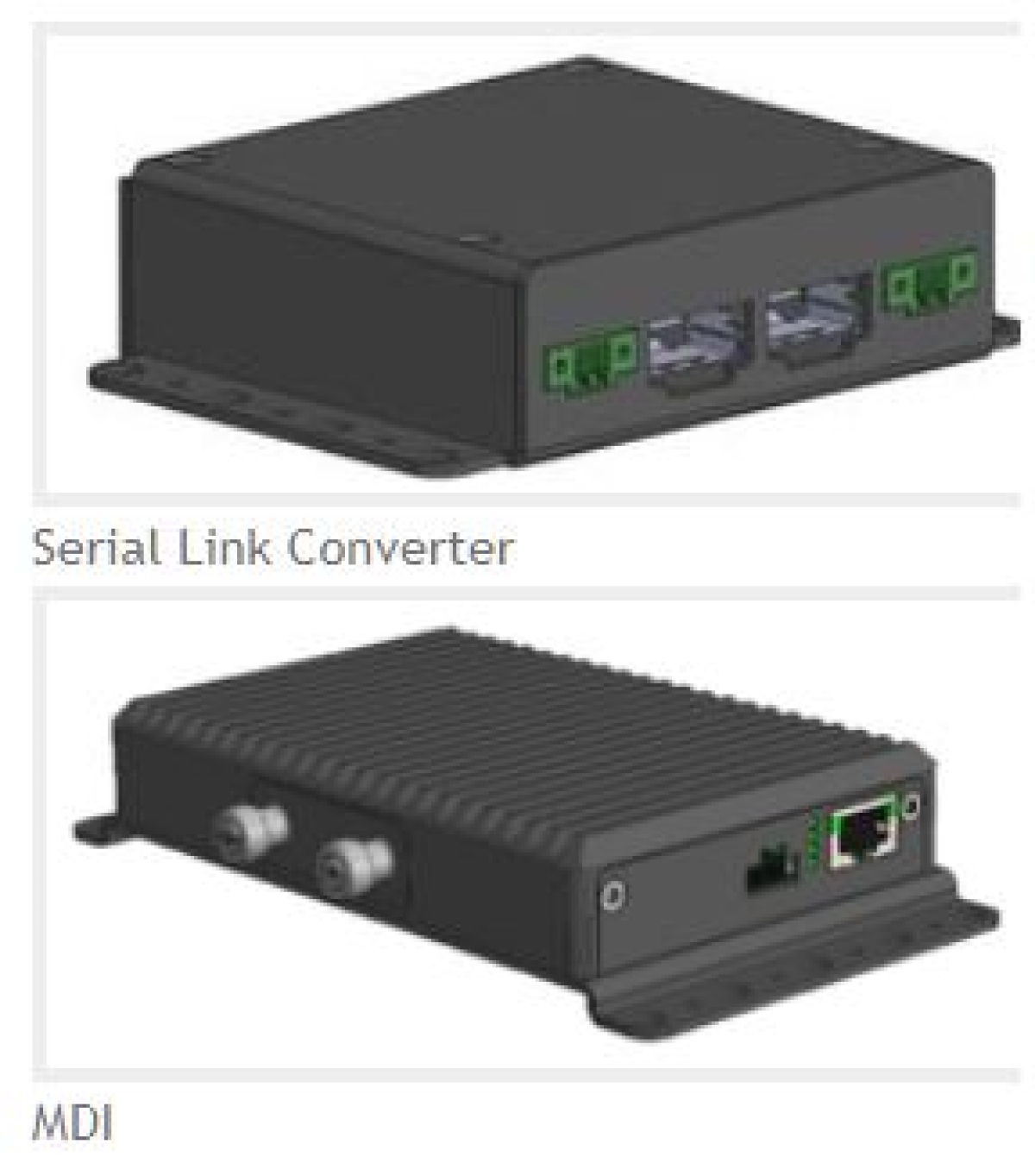 MDILink（カメラセンサ→MDlink→10Gb Mdlink）