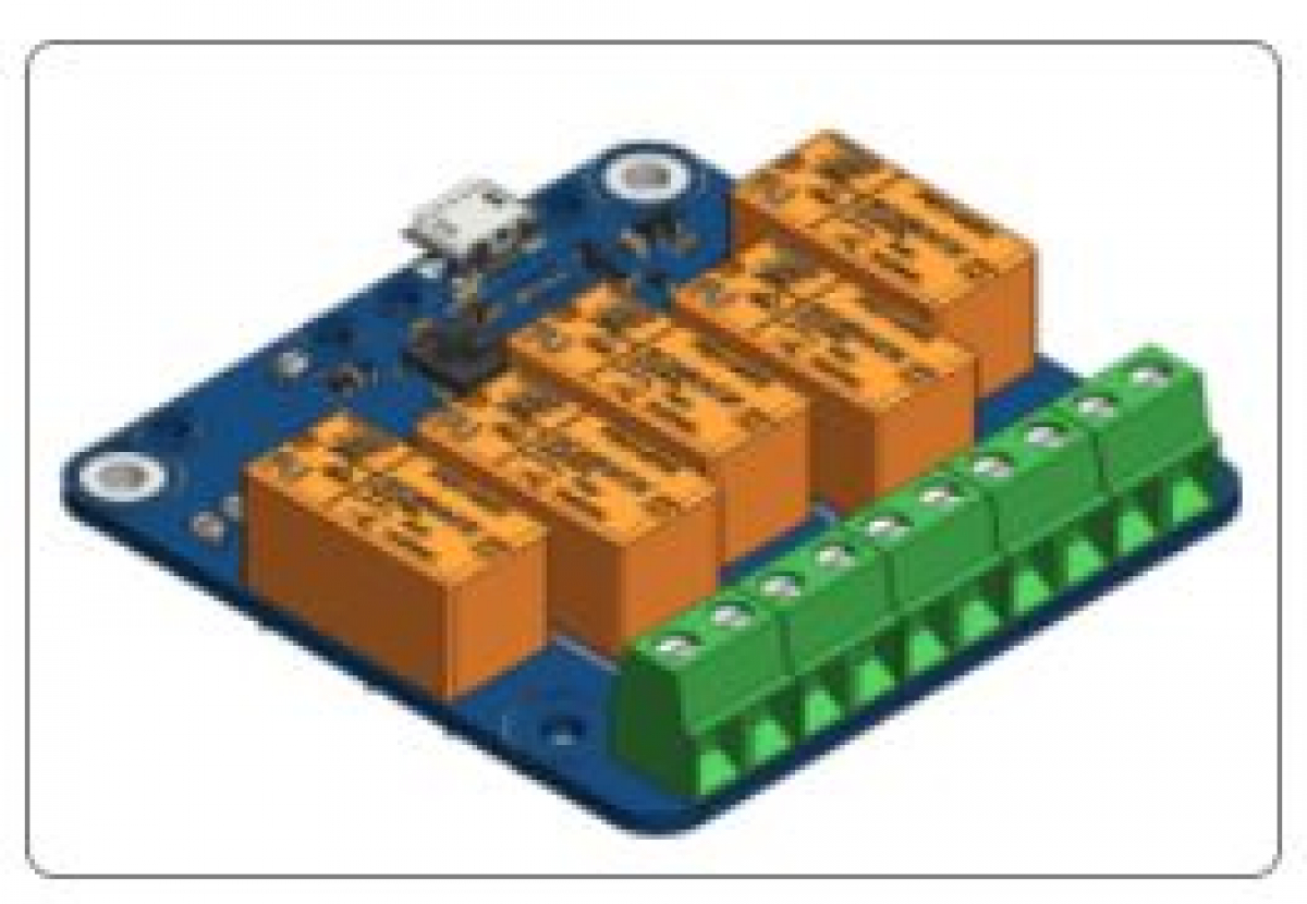 POC-8個の低電圧リレー小型USBモジュール