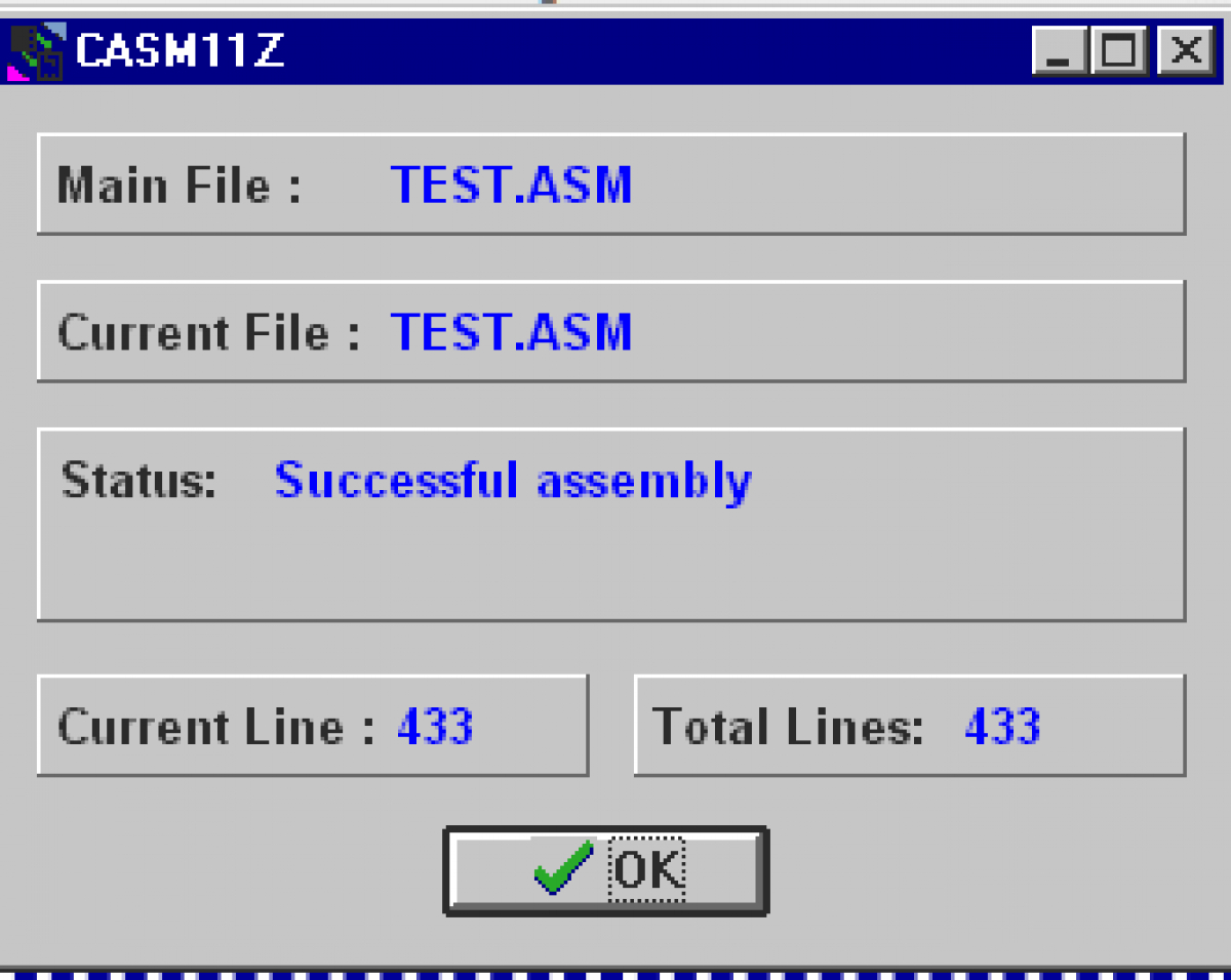 CASM11Z | 68HC11コマンドラインアセンブラ